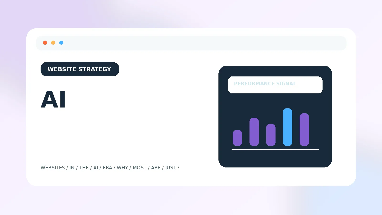 Websites in the AI era - why most are just noise (and how to build one that matters) visual