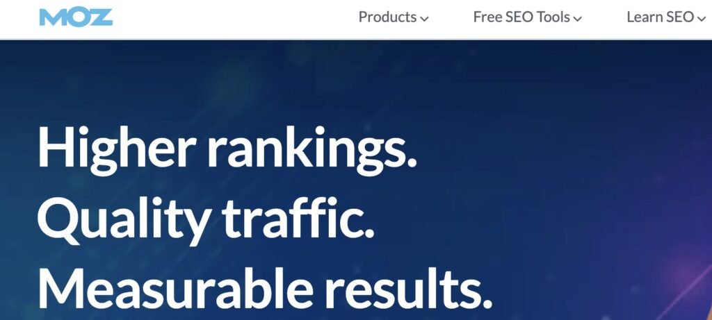 MOZ homepage