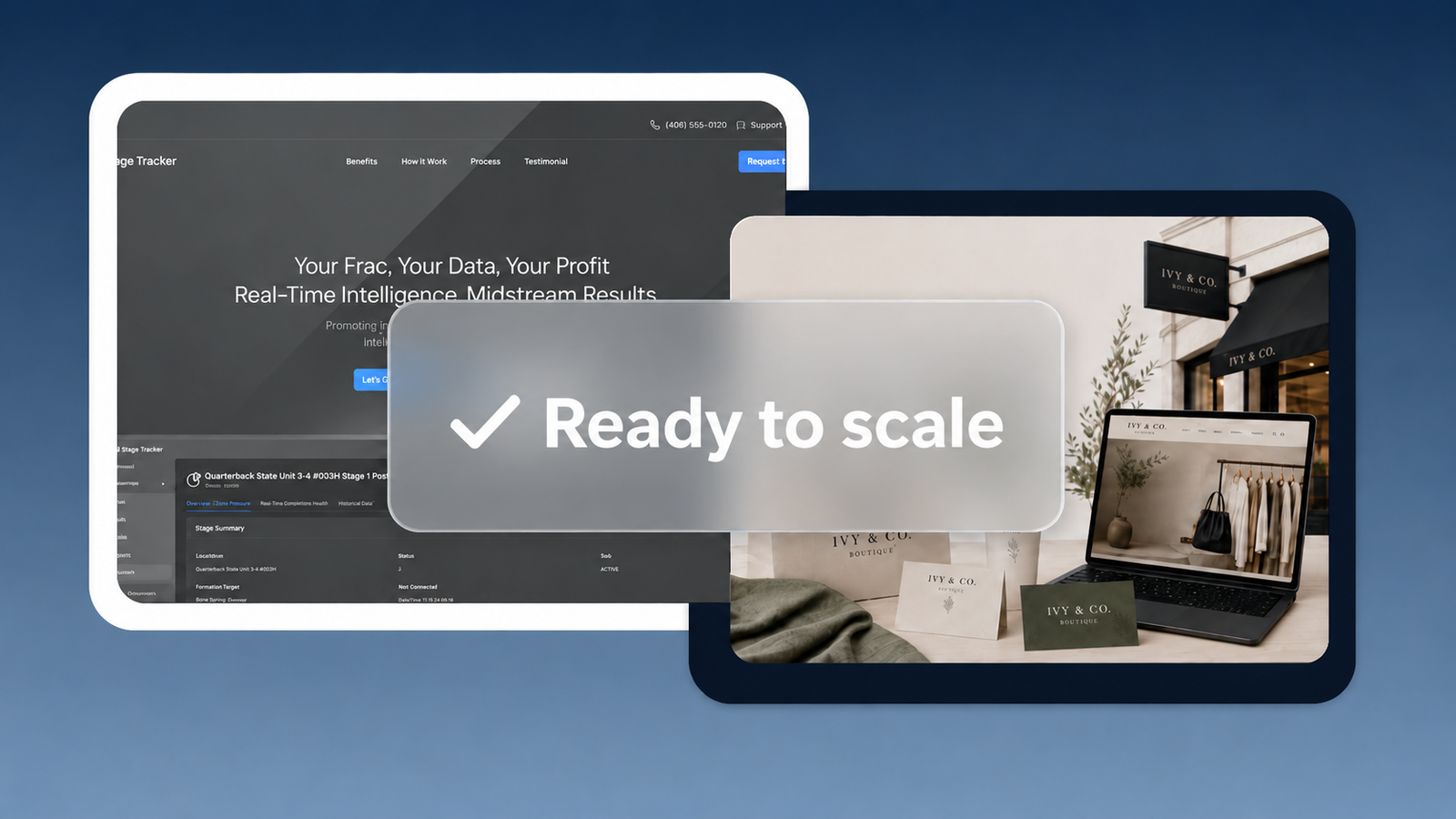 Built-to-evolve modular website visual